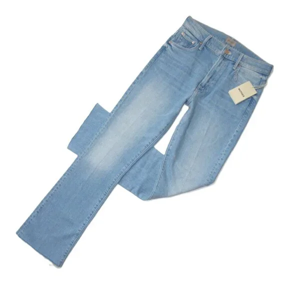 NWT Mother Insider Ankle Fray in Friendly Reminder High Crop Bootcut Jeans 27 - Picture 6 of 13